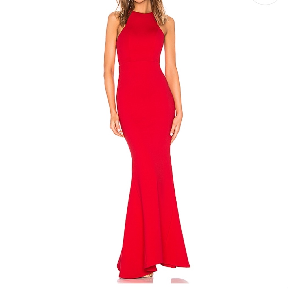 Lovers+Friends Abby Gown in Red Size XXS